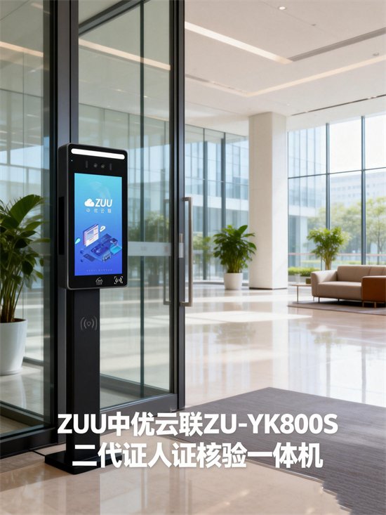 ZU-YK800P 二代身份证人证核验人脸门禁机｜ZUU中优云联