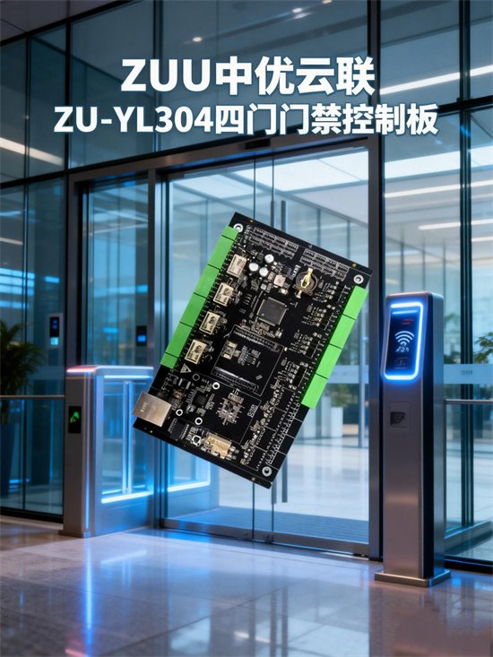 ZU-YL304 工业级四门门禁控制板｜ZUU中优云联