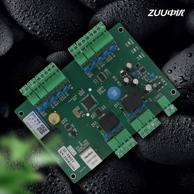 ZU-5802T 双门门禁控制板 · TCP/IP 智能双门控制器｜ZUU中优云联