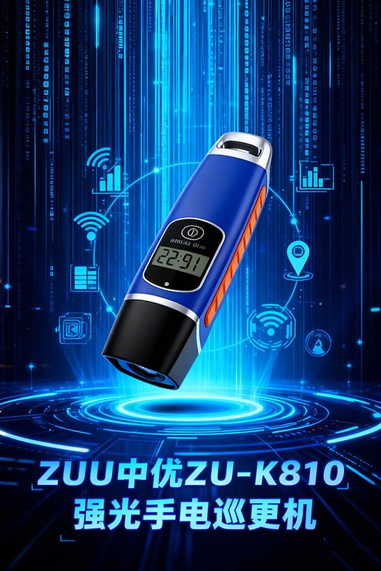ZU-K810 强光手电巡更棒 · 智能感应巡更｜ZUU中优云联