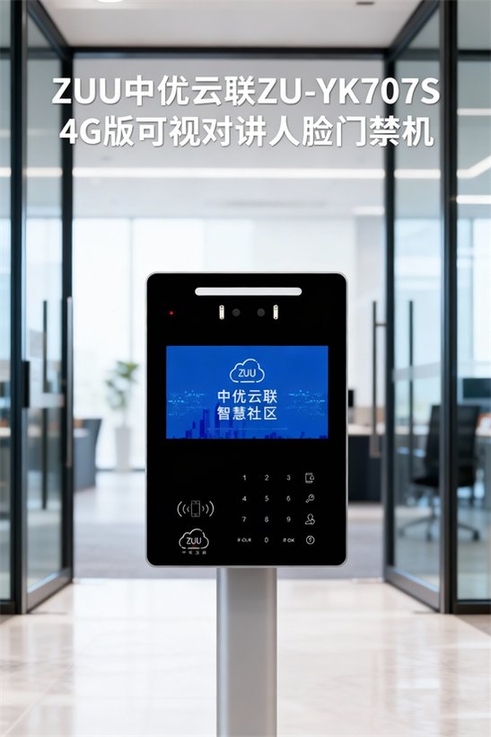 ZU-YK707S 小区 / 医院专用 工厂工地实名制-高性价比 4G 可视对讲人脸门禁机 4G｜ZUU中优云联